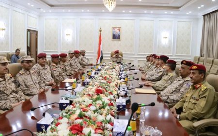 وزير الدفاع ورئيس الأركان يجتمعان بقيادة المنطقة الرابعة ومحاورها