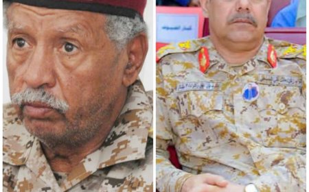 قائد محور عتق يعزي قائد محور بيحان في وفاة شقيقة الشيخ نعمان بحيبح