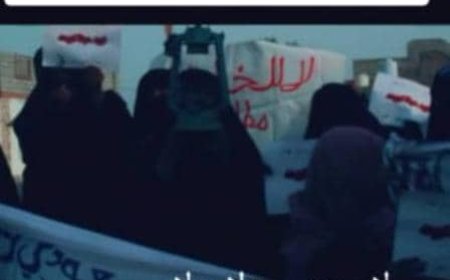 مظاهرة نسوية ثانية تشهدها شقرة بأبين