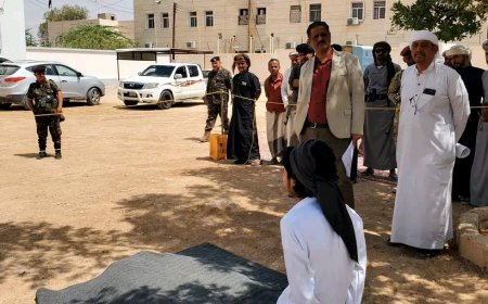 شرطة حضرموت الوادي والصحراء والنيابة العامة تنفذان حكم قصاص بالاعدام في المحكوم عليه ناصر علي ناصر الكلدي