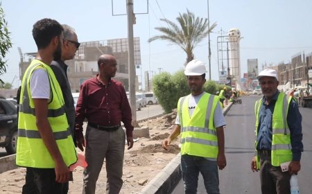 إعادة الحياة لشريان الشيخ عثمان.. الماس يدشن أعمال الإسفلت من جولة الملعب إلى جولة السيلة