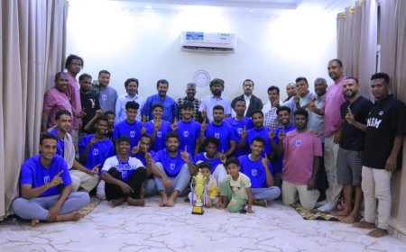 الشيخ بن حبريش يستقبل إدارة ولاعبي نادي تضامن حضرموت بمناسبة تأهلهم إلى دوري الدرجة الأولى لكرة السلة