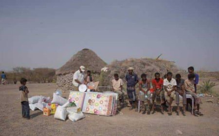 تعز.. الخلية الإنسانية تقدم دعم إنساني عاجل لأسرة أيتام ومعاقين