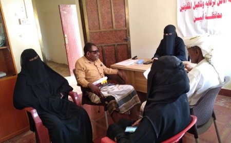 جمعية الأمل للمكفوفين بأبين تعقد اجتماعها الدوري لشهر مايو  وتقف أمام مخرجات الجلسة الحوارية للمكفوفين