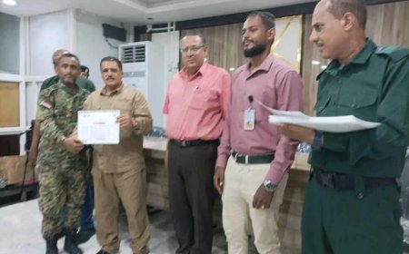 العميد جبر يشهد ختتام الدورة التدريبية التوعوية لمنتسبي شرطة عدن