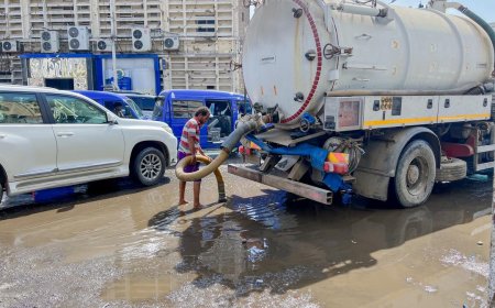 استجابة سريعة لاحتواء نواتج كسر في انبوب المياه بكريتر