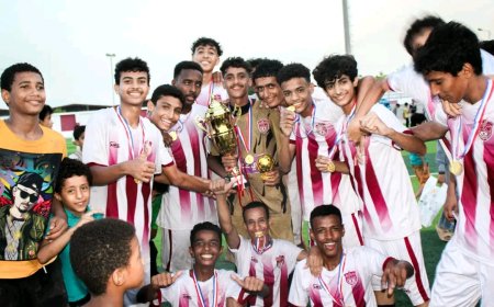 ناشئو ابو حمدي يتوجون أبطالاً للبطولة التنشيطية للفئات العمرية بنادي أهلي عدن