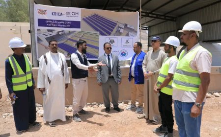 الوكيل العامري يتفقد سير أعمال مشروع تأهيل وتطوير مياه تريم بتمويل كوري وتنفيذ منظمة الهجرة الدولية