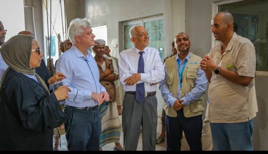 المدير الإقليمي لليونيسف يطّلع على وضع منظومة المياه في عدن