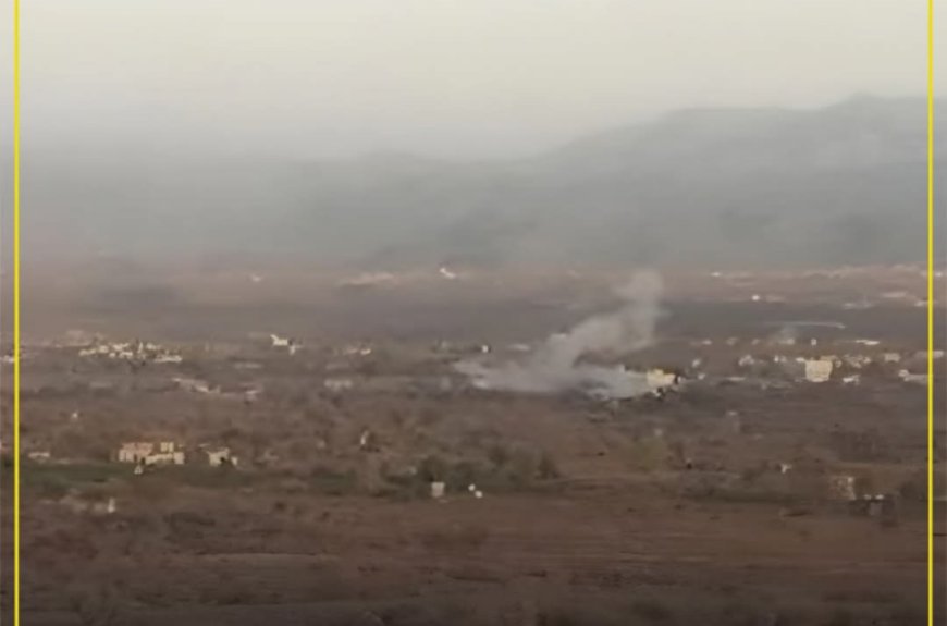 قيادي ميداني حوثي يقصف منزل مواطن بطائرة مسيّرة مفخخة في الضالع