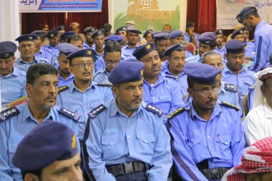 تدشين فعاليات أسبوع المرور العربي الموحد بوادي حضرموت تحت شعار "تمهل ... أمامك حياة"