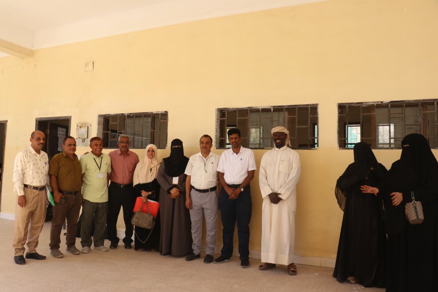 تنفيذية انتقالي المهرة تتفقد المراكز الامتحانية بمديرية الغيضة