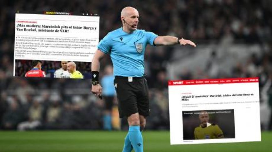 صحف كتالونيا تفتح النار على حكم موقعة برشلونة وإنتر: منحاز لريال مدريد