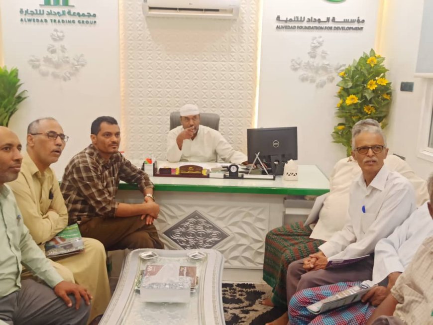 مدير عام المؤسسة المحلية للمياه بوادي حضرموت يتفقد مشروع الطاقة الشمسية لحقل دمون ويزور مؤسسة الوداد للتنمية