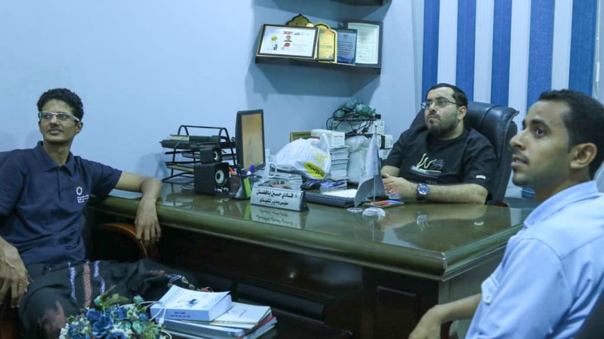 لقاء يبحث اوجه العمل المشترك بين مؤسسة قلم للابداع بالمكلا اتحاد الملتقيات الشبابية التطوعية بساحل حضرموت