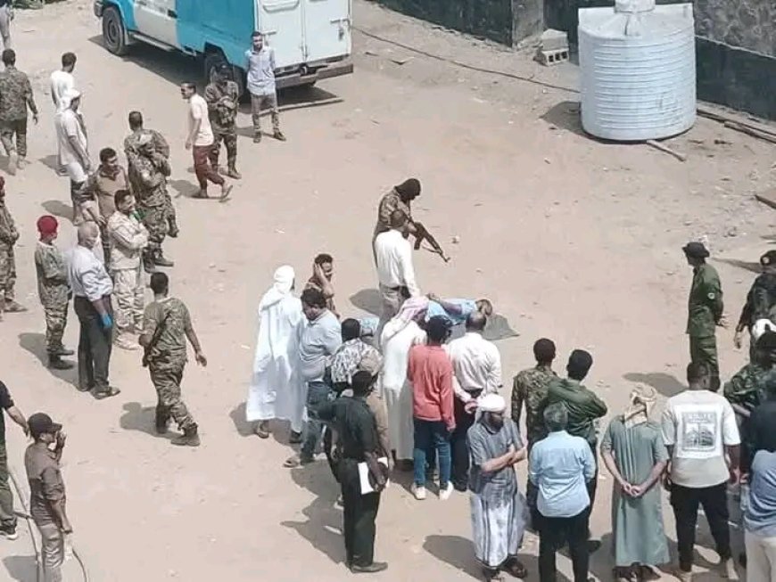 النيابة العامة في عدن تنفذ حكم إعدام للمدان / يوسف سالم فقوس رمياً بالرصاص حتى الموت