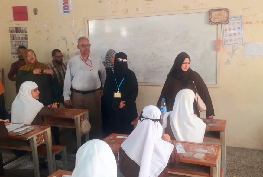 دائرة التعليم بالأمانة العامة مستمرة في متابعة سير امتحانات طلاب وطالبات الثانوية العامة
