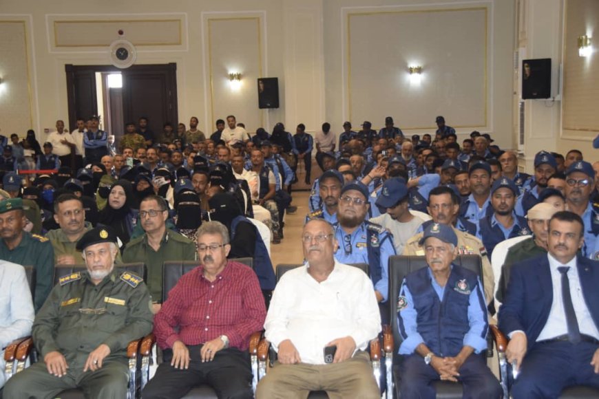 إدارة أمن عدن تختتم أسبوع المرور العربي بحفل خطابي وتكريمي مميز