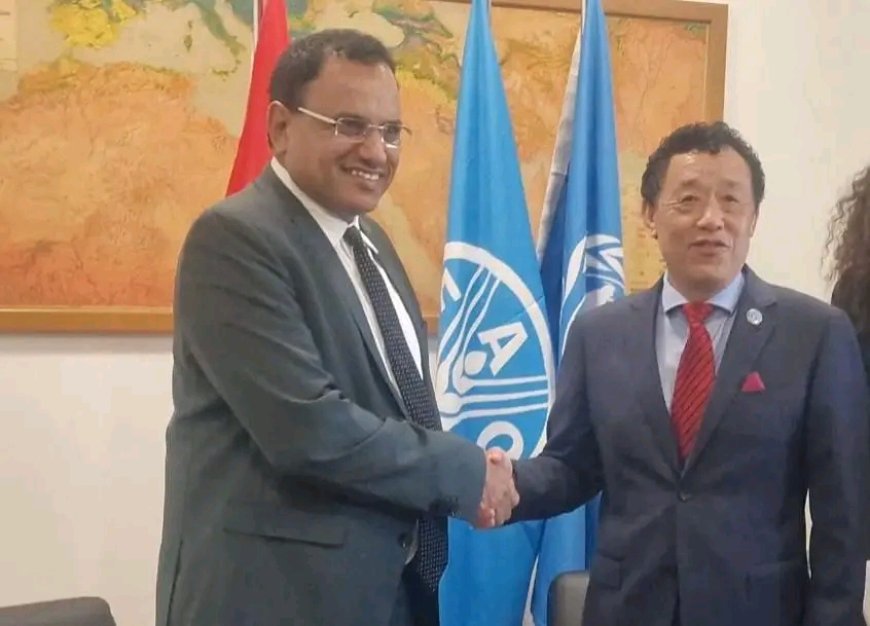 وزير الزراعة والري والثروة السمكية يبحث مع مدير منظمة (FAO) تعزيز التعاون الثنائي