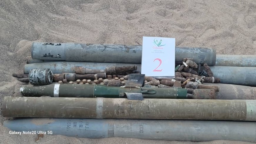 فريق المهام الخاصة بمسام ينجح في إتلاف 6 صواريخ كاتيوشا