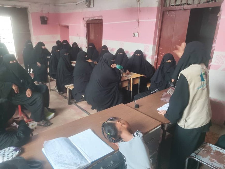 أبين : مؤسسة البركة للتنمية تنفذ ندوة توعوية حول مرض الحصبة في الكود
