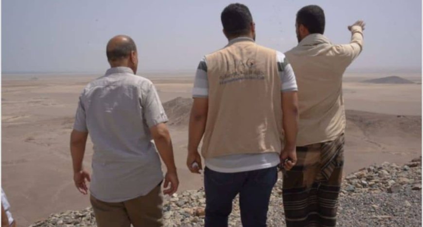 تعز .بتمويل طارق صالح.. الخلية الإنسانية تجهز مشروعا لتوفير المياه في ذو باب المندب