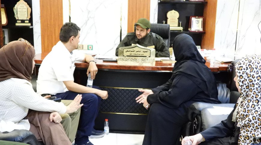 لجنة حقوق الإنسان تنفذ نزولاً ميدانياً إلى سجن البحث الجنائي في لحج وتطلع على أوضاع السجناء