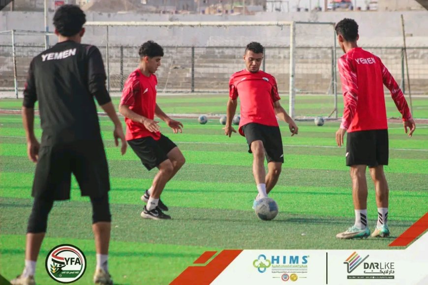 حصة تدريبية صباحية للمنتخب الاول لرفع جاهزية اللاعبين لمواجهة لبنان