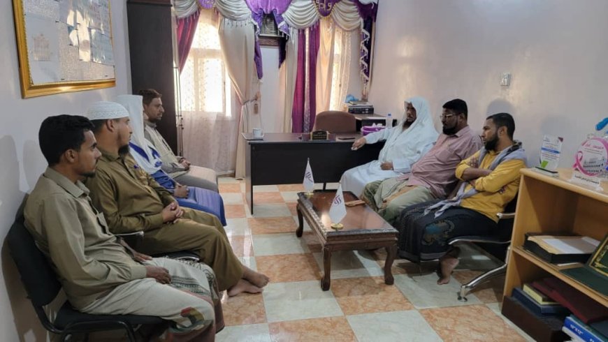 قيادة مؤسسة إرتقاء بالمكلا تزور مؤسسة وادي دوعن للتنمية
