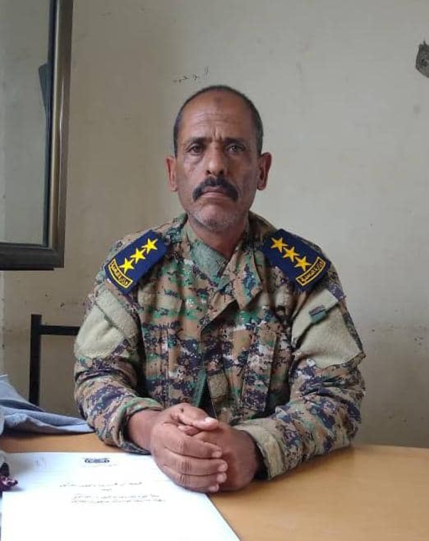 النقيب فضل سالم المغرمي يثمن جهود القائد محمد علي الحوشبي