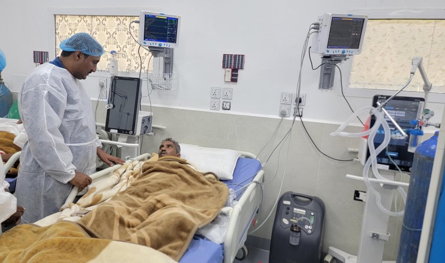 مركز أبين الإعلامي يزور الفنان "ضياء مطلق" ويوجه شكره لدائرة الخدمات الطبية الجنوبية بعدن