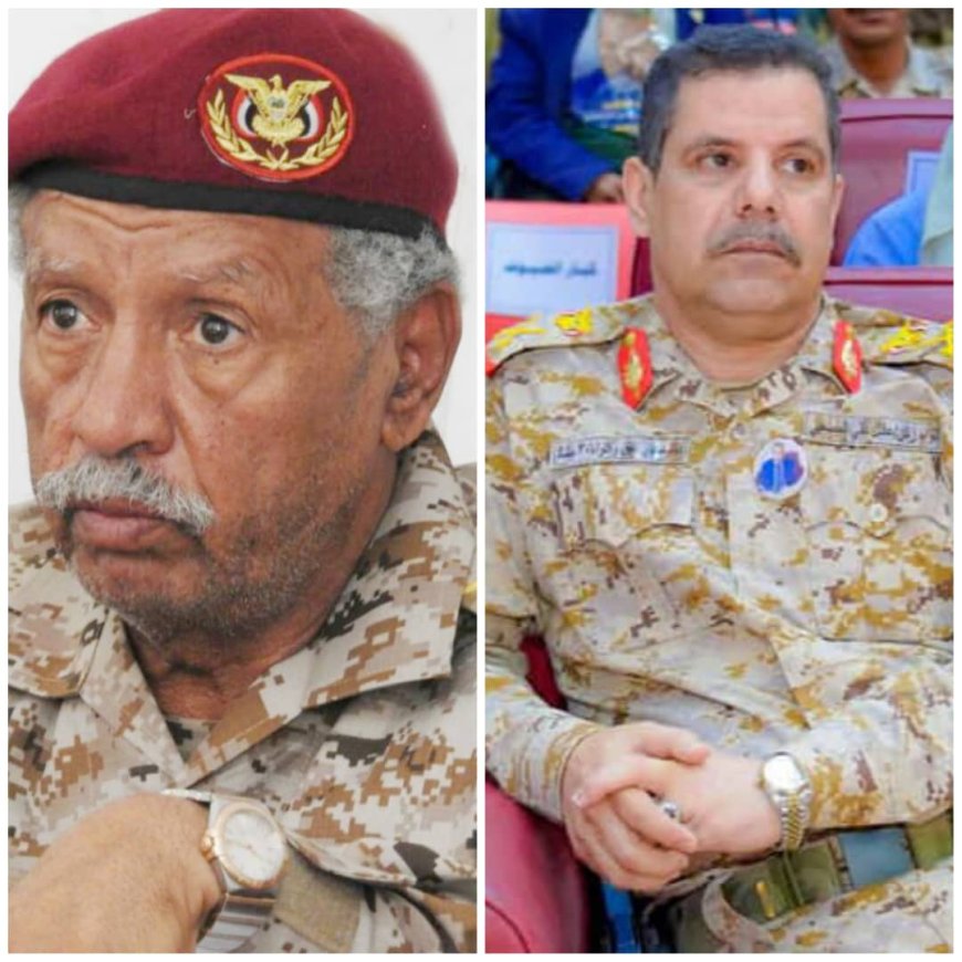 قائد محور عتق يعزي قائد محور بيحان في وفاة شقيقة الشيخ نعمان بحيبح