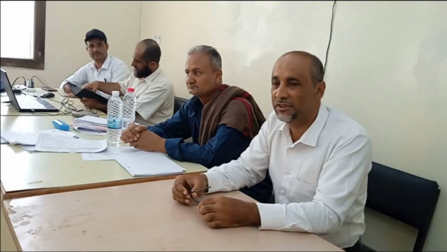 تدشين الورشة التدريبية للمعلمين جامعي البيانات ومنفذي الاختبار الايسر للتعليم التعويضي بمديرية سرار