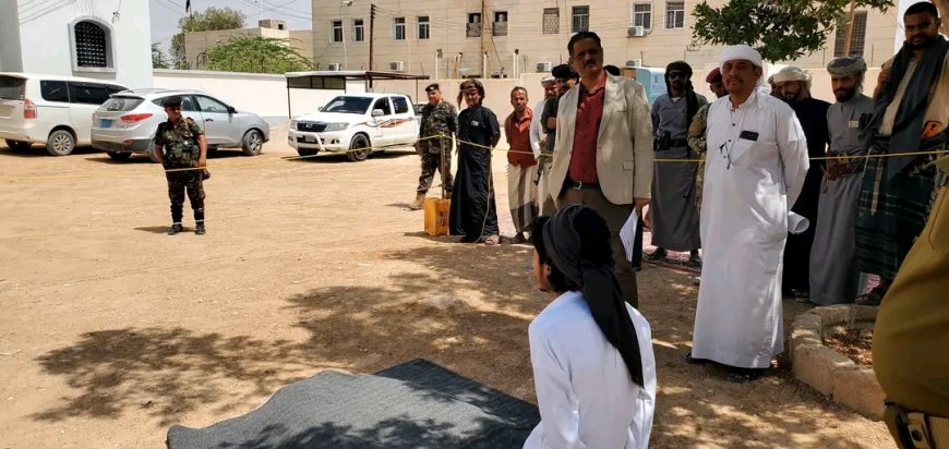 شرطة حضرموت الوادي والصحراء والنيابة العامة تنفذان حكم قصاص بالاعدام في المحكوم عليه ناصر علي ناصر الكلدي