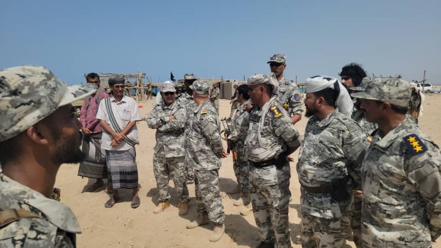 تحت شعار" التهريب والإرهاب وجهان لعملة واحدة".. رئيس مصلحة خفر السواحل يطلع على مستوى المهام بأبين