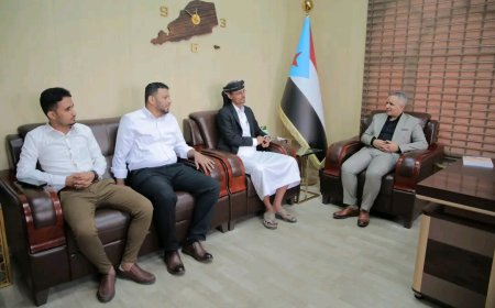 اليافعي يلتقي الشباب الإعلامي أعضاء مبادرة تأهيل خط ابين الدولي