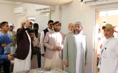 وزير الأوقاف والإرشاد يتفقد مخيمات حجاج بلادنا في المشاعر المقدسة