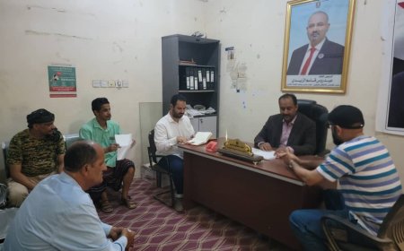 مدير قعطبة يستقبل وفد اللجنة الدولية للصليب الأحمر لتعزيز التعاون الإنساني في المديرية