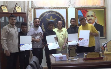 برعاية الرئيس عيدروس الزبيدي.. انتقالي لحج يكرم ابطال الجودو الحائزين على المراكز الأولى في البطولة العربية