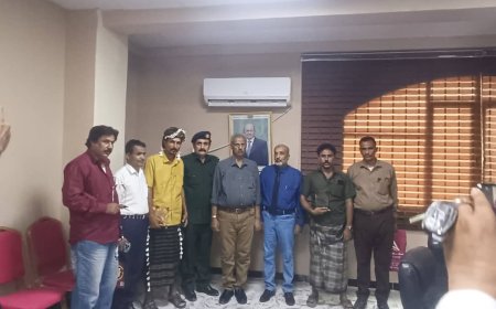 محافظ محافظة لحج يكرم عدد من النشطاء والمهتمين بالجانب البيئي