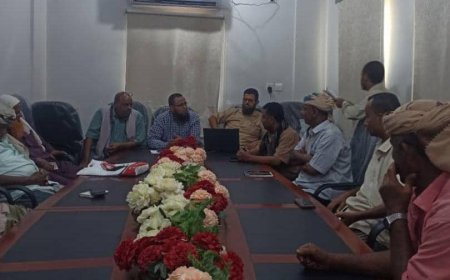 قيادتا الانتقالي والسلطة المحلية في المضاربة يناقشان تعزيز التعاون المشترك لخدمة المديرية