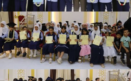 تكريم للمتفوقين ودعم لمستقبل واعد حفل تخرج مدارس الراشد الاهلية المنصورة فرحة النجاح وتقدير للجهود المتميزة