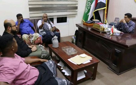 رئيس تنفيذية انتقالي حضرموت يلتقي رابطة مشجعي نادي تضامن حضرموت ويؤكد دعمه للرياضة