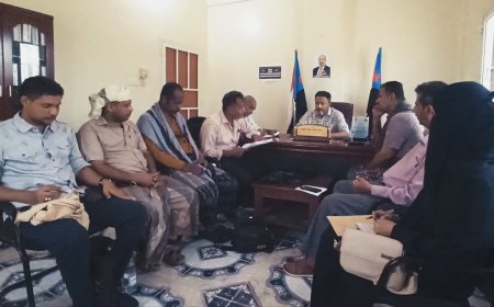 تنفيذية انتقالي أبين تعقد اجتماعها الدوري الأول لشهر يونيو وتؤكد أن فتح طريق ثرة شأن سيادي