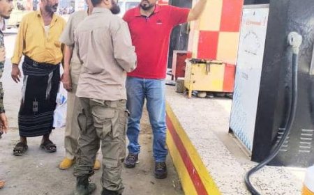 لحج .. الأمن ينفذ حملة اغلاق المحطات الغير ملتزمة بقرارات شركة النفط.   