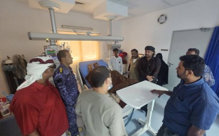 وكيل أول محافظة سقطرى يتفقد مستشفى خليفة بن زايد ويطلع على أوضاع المرضى