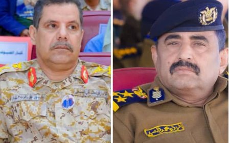 مدير عام شرطة شبوة يهنئ قائد محور عتق بحلول عيد الأضحى المبارك