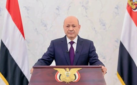 رئيس مجلس القيادة في خطاب للشعب: الدولة ملتزمة بتقديم حياة المدنيين ومصالحهم على الاستعراض الزائف بالقوة