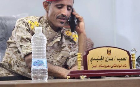 قائد اللواء الثاني دعم وسناد أبين العميد مازن الجنيدي يهنئ الرئيس عيدروس الزبيدي بمناسبة عيد الأضحى المبارك