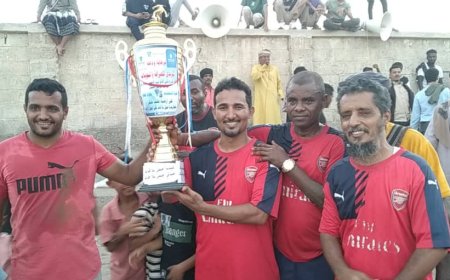 فريق نجوم جعار يحرز كأس مباراة "عيدنا أجمل بلا قات"